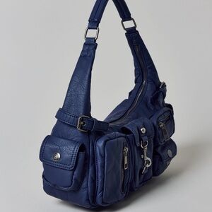 Silence and noise Emily washed faux leather shoulder bag